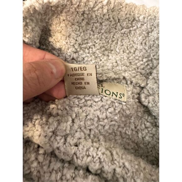 Natural Reflections Women Sz XL, Fleece Zip Up  Jacket Beige Oatmeal - Picture 8 of 8